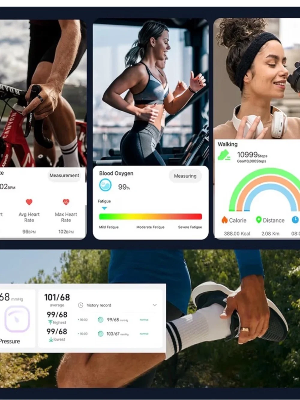 Smart Health Tracking Ring for Men & Women - Rose Gold